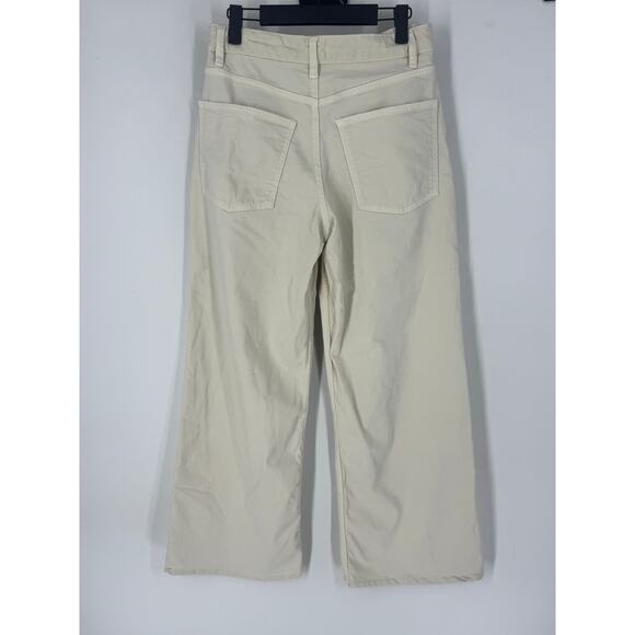 Marine Layer Charlie Wide Leg Pant in Ecru - Picture 6 of 6